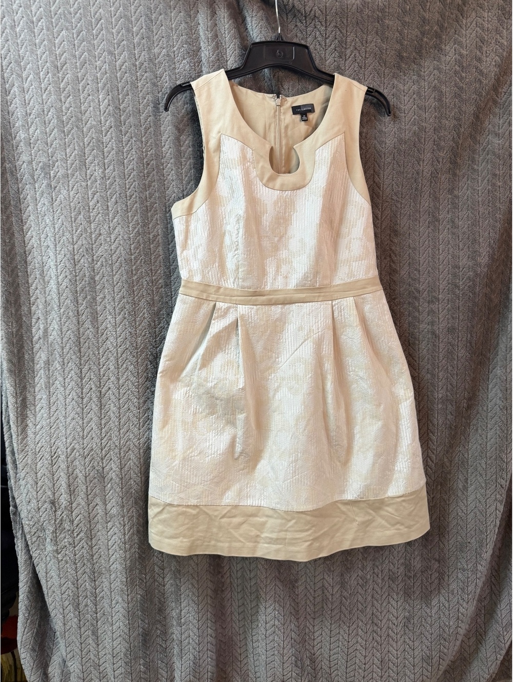 The Limited Beige and Cream Sleeveless Dress Size 14